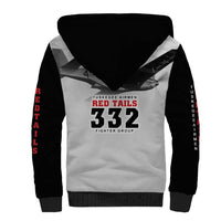 Tuskegee Airmen 332nd Fighter Group Sherpa Hoodie Vintage-style War - Wonder Print Shop