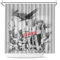 Tuskegee Airmen 332nd Fighter Group Shower Curtain Vintage-style War - Wonder Print Shop