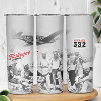 Tuskegee Airmen 332nd Fighter Group Skinny Tumbler Vintage-style War - Wonder Print Shop
