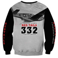 Tuskegee Airmen 332nd Fighter Group Sweatshirt Vintage-style War - Wonder Print Shop