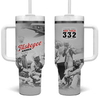 Tuskegee Airmen 332nd Fighter Group Tumbler With Handle Vintage-style War - Wonder Print Shop
