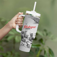 Tuskegee Airmen 332nd Fighter Group Tumbler With Handle Vintage-style War - Wonder Print Shop