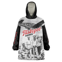 Tuskegee Airmen 332nd Fighter Group Wearable Blanket Hoodie Vintage-style War - Wonder Print Shop