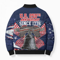 United States 250 Years of Independence Bomber Puffer Jacket - Wonder Print Shop
