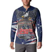 United States 250 Years of Independence Button Sweatshirt - Wonder Print Shop
