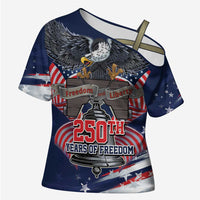 United States 250 Years of Independence Cross Shoulder Shirt - Wonder Print Shop