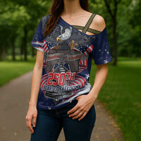 United States 250 Years of Independence Cross Shoulder Shirt - Wonder Print Shop