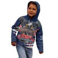United States 250 Years of Independence Kid Hoodie - Wonder Print Shop