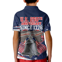 United States 250 Years of Independence Kid Polo Shirt - Wonder Print Shop