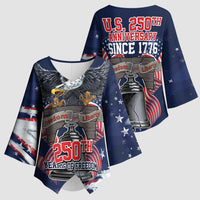 United States 250 Years of Independence Kimono Sleeve Blouse - Wonder Print Shop