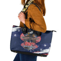 United States 250 Years of Independence Leather Tote Bag - Wonder Print Shop