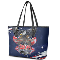 United States 250 Years of Independence Leather Tote Bag - Wonder Print Shop