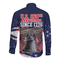 United States 250 Years of Independence Long Sleeve Button Shirt - Wonder Print Shop