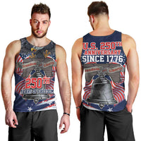 United States 250 Years of Independence Men Tank Top - Wonder Print Shop