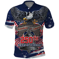 United States 250 Years of Independence Polo Shirt - Wonder Print Shop
