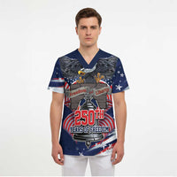 United States 250 Years of Independence Scrub Top - Wonder Print Shop