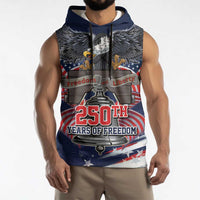 United States 250 Years of Independence Sleeveless Hoodie - Wonder Print Shop