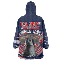 United States 250 Years of Independence Wearable Blanket Hoodie - Wonder Print Shop