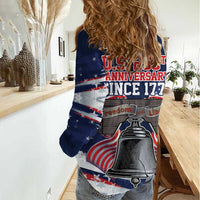 United States 250 Years of Independence Women Casual Shirt - Wonder Print Shop