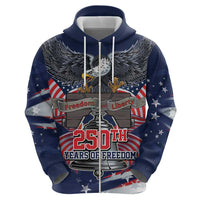 United States 250 Years of Independence Zip Hoodie - Wonder Print Shop