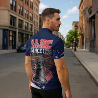 United States 250 Years of Independence Zipper Polo Shirt - Wonder Print Shop