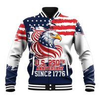 United States Honoring 250 Years of Liberty Baseball Jacket - Wonder Print Shop