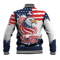 United States Honoring 250 Years of Liberty Baseball Jacket - Wonder Print Shop