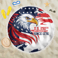 United States Honoring 250 Years of Liberty Beach Blanket - Wonder Print Shop
