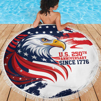 United States Honoring 250 Years of Liberty Beach Blanket - Wonder Print Shop