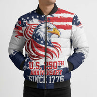 United States Honoring 250 Years of Liberty Bomber Puffer Jacket - Wonder Print Shop