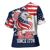United States Honoring 250 Years of Liberty Cross Shoulder Shirt - Wonder Print Shop