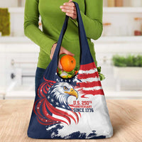 United States Honoring 250 Years of Liberty Grocery Bag - Wonder Print Shop