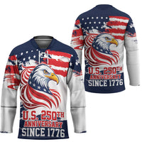 United States Honoring 250 Years of Liberty Hockey Jersey - Wonder Print Shop