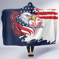 United States Honoring 250 Years of Liberty Hooded Blanket - Wonder Print Shop