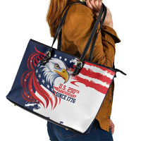 United States Honoring 250 Years of Liberty Leather Tote Bag - Wonder Print Shop
