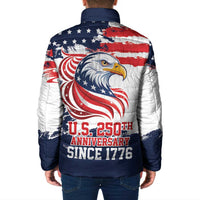 United States Honoring 250 Years of Liberty Padded Jacket - Wonder Print Shop
