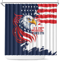 United States Honoring 250 Years of Liberty Shower Curtain - Wonder Print Shop