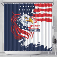 United States Honoring 250 Years of Liberty Shower Curtain - Wonder Print Shop