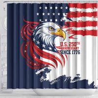 United States Honoring 250 Years of Liberty Shower Curtain - Wonder Print Shop
