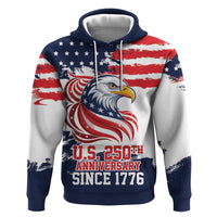 United States Honoring 250 Years of Liberty Zip Hoodie - Wonder Print Shop
