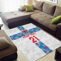 Luxembourg Football Custom Area Rug Les Lions Rouges LT9 - Wonder Print Shop