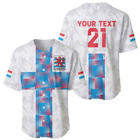 Luxembourg Football Custom Baseball Jersey Les Lions Rouges LT9 - Wonder Print Shop