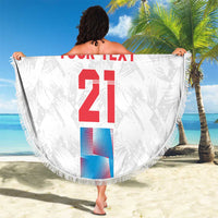 Luxembourg Football Custom Beach Blanket Les Lions Rouges LT9 - Wonder Print Shop