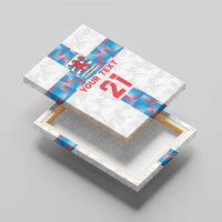 Luxembourg Football Custom Canvas Wall Art Les Lions Rouges LT9 - Wonder Print Shop