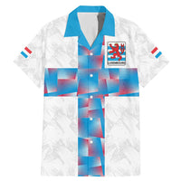 Luxembourg Football Custom Family Matching Mermaid Dress and Hawaiian Shirt Les Lions Rouges LT9 - Wonder Print Shop