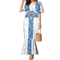 Luxembourg Football Custom Family Matching Mermaid Dress and Hawaiian Shirt Les Lions Rouges LT9 - Wonder Print Shop