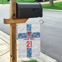 Luxembourg Football Custom Garden Flag Les Lions Rouges - Wonder Print Shop