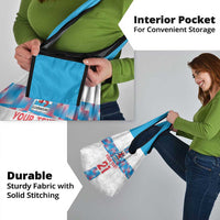 Luxembourg Football Custom Grocery Bag Les Lions Rouges