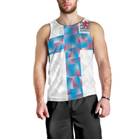 Luxembourg Football Custom Men Tank Top Les Lions Rouges - Wonder Print Shop