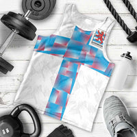 Luxembourg Football Custom Men Tank Top Les Lions Rouges - Wonder Print Shop